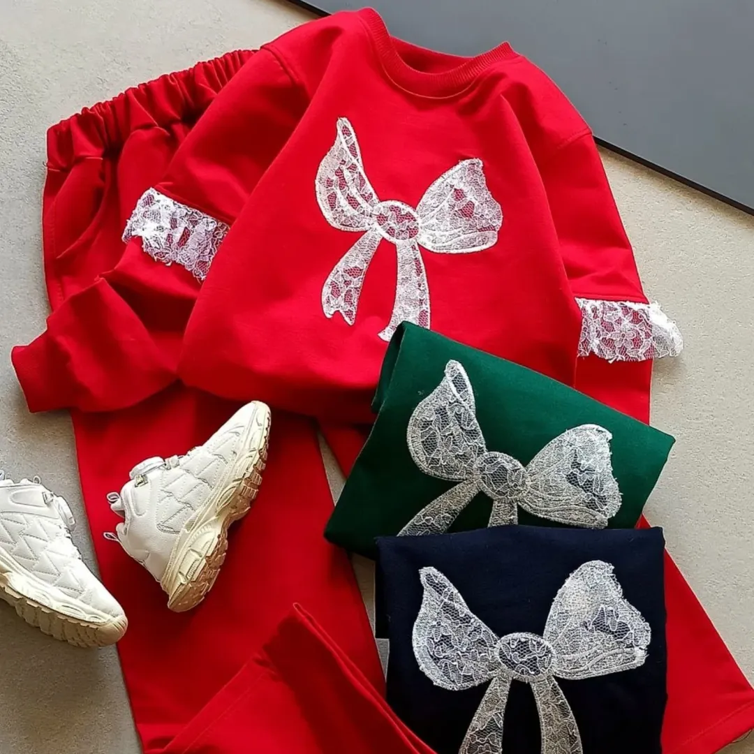 ست نیم بگ اقت.صادی بلوز و شلوار دورس دو نخ لاکرا دار